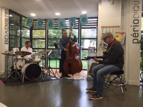 Concert trio Jazz - Médiathèque Aimé Césaire